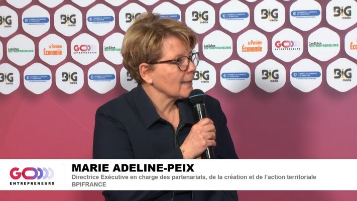 Interview de Marie Adeline-Peix, Directrice Exécutive en charge des partenariats, de la création et de l'action territoriale, Bpifrance
