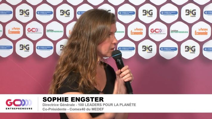 Interview de Sophie Engster, Directrice Générale - 100 Leaders pour la Planète, Co-présidente - Comex40 du MEDEF