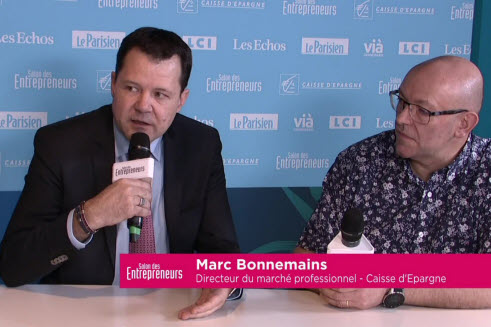 Interview de Marc Bonnemains (Directeur du marché professionnel, Caisse d'Epargne) et Pascal Salerno (Restaurateur, La Conca d'Oro)