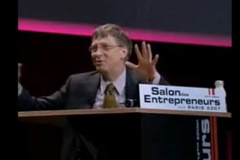 Intervention de Bill Gates lors du Salon des Entrepreneurs